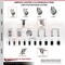 Service Caster 3 Inch 316SS Gray Poly Swivel 7/8 Inch Expanding Stem Caster Lock Brake SCC SCC-SS316TTLEX20S314-PPUB-78 - alternate 4